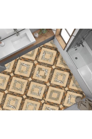 Kaplama Zemin Kaplama Folyosu 65x130 Cm Geometric Floor