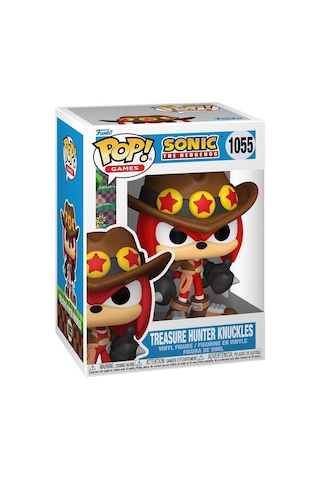 Funko Pop Sonic, Treasure Hunter Knuckles The Echidna Figürü, Resmi Vinil Koleksiyon Ürünü Karakter Figürü Diğer