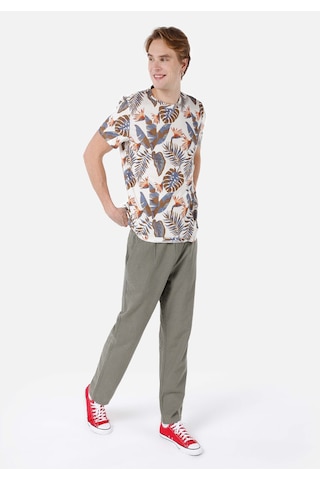 Colin's Colins Regular Fit Örme Yuvarlak Yaka Baskılı Erkek Bej Kısa Kol Tişört Cl1067731 Q1.v2 Beı Bej