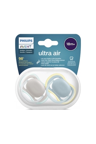 Philips Avent SCF349/01 Ultra Air Emzik 18 Ay+ 2li Erkek Çok Renkli