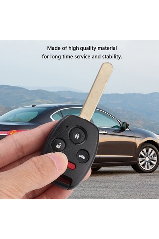 Konesam Honda Accord 2003-2007 İçin Oucg8d-380h-a Anahtar Kılıfı, Kaliteli Abs Malzeme, Eski/bozuk Anahtarın Yerine Geçici, 3+1 Tuşlu, Yeni