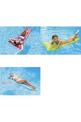 İntex Deniz Yatağı 183x69 - 59703 Pembe Çok Renkli