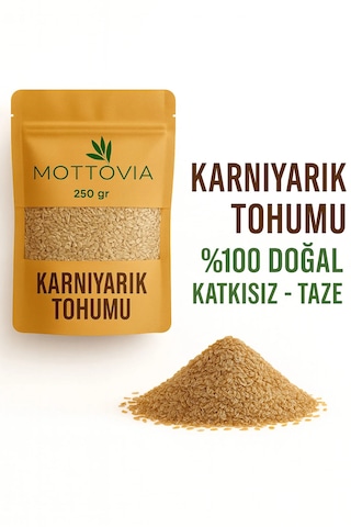 Karnıyarık Tohumu 100 Gr Doğal Lif Kaynağı, Sindirim Dostu, Giderici