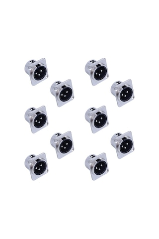 Losen La1092 Xlr 3-pin Erkek Soket Konnektör 10 Lu Paket