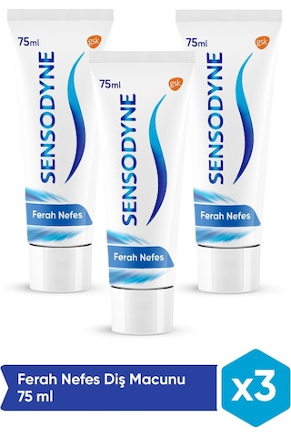 Sensodyne Ekstra Ferah Diş Macunu 3 x 75 ML
