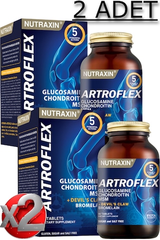 Nutraxin 2 Adet Nutraxin Artroflex 90 Adet Tablet - Glukozamin-msm-kondroitin-bromelain-şeytan Pençesi