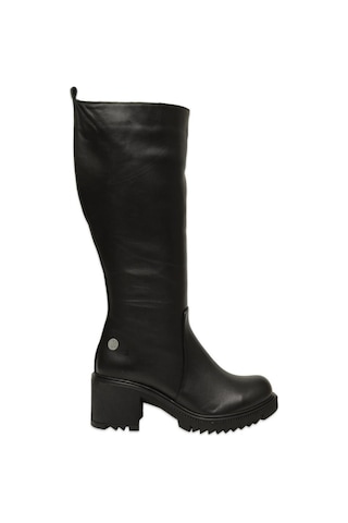 Mammamia D25kc-2330 Kalin Topuklu Günlük Siyah Kadın Çizme Siyah