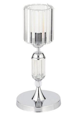 İstanbul Avize Kristal Taşlı Gümüş Kasalı Y-15 Gümüş Taş Kafalı Abajur