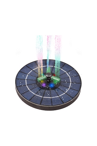 360 Dönebilen Nozullu 4 W Renkli Güneş Çeşmesi Pompası