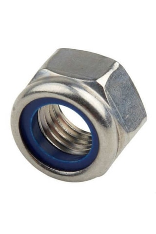 Paslanmaz Fiberli Somun. M8. 50 Adet. 8mm.