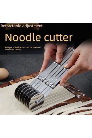 Symbee 5 Tekerlekli Paslanmaz Çelik Pasta Dilimi Aracı - Hamur Kesici, Pizza Ve Pastane Malzemeleri İçin Pratik Kullanım Diğer