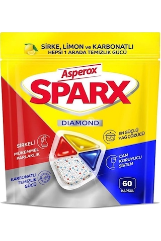 Asperox Sparx Diamond Bulaşık Makinesi Deterjanı 60 Tablet