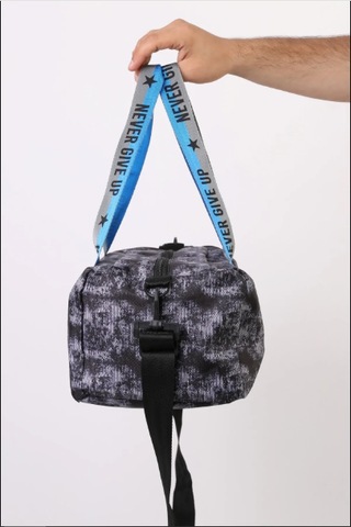 Yıldız Baskılı Spor Çanta, Yan Cepli , Çocuk Spor Çanta Siyah