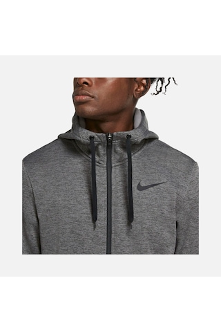 Nike Therma Full-zip Training Hoodie Erkek Sweatshirt Gri