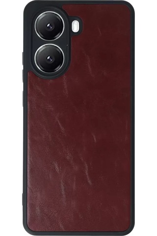 Newface Xiaomi Poco X7 Pro Kılıf Aras Deri Kapak - Bordo