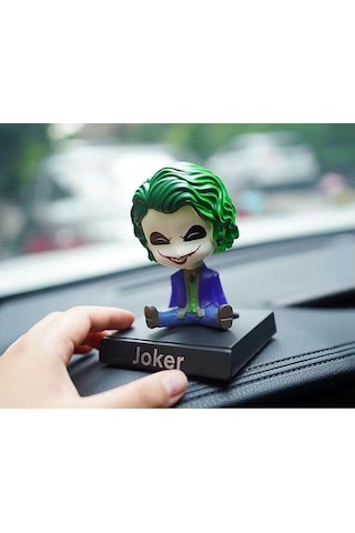 The Joker Villain S Edition Anime Sallanan Kafalı Figür Biblo Telefon Tutucu Dekoratif Masa Süsü Yşl Joker