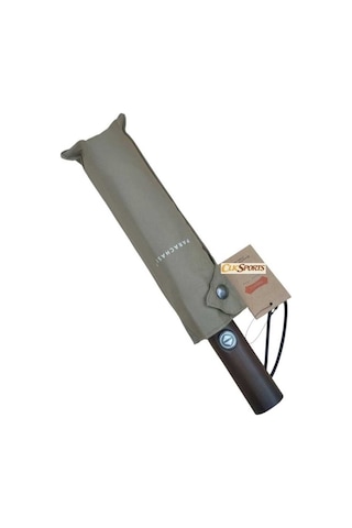 Tam Otomatik Ahşap Saplı Çıtçıtlı Kılıflı Şemsiye - Bej Genel