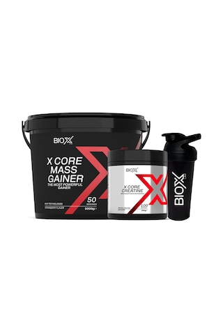 Mass Gainer Çilek 5 Kg 50 Servis + Kreatin 300 Gr 100 Servis + Shaker Çilek