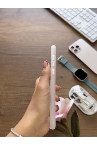 Redmi Note 9s Uyumlu Süper İnce Mat Ultra Thin Silikon Kılıf Beyaz
