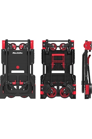Max Extra Fw-90tp Katlanır İkisi Bir Arada Koli Taşıma Arabası 66/136 Kg