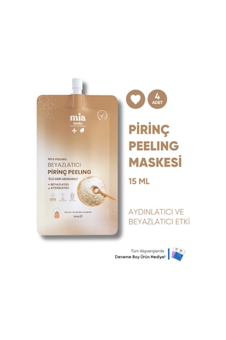 Mia Klinika Aydınlatıcı ve Beyazlatıcı Pirinç Peeling Maskesi 15 ML