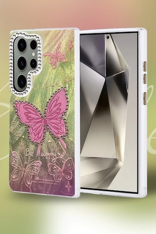 Samsung Galaxy S23 Ultra Uyumlu Kılıf Blade Aynalı Desenli Kapak - Desen 7