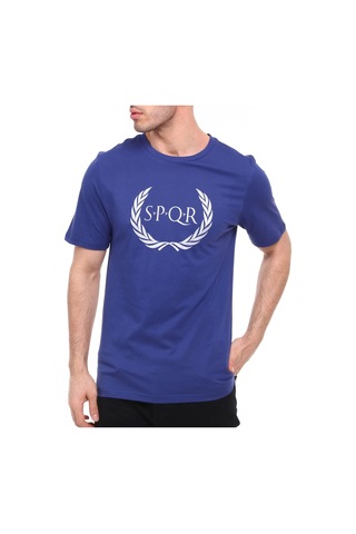 Spqr Erkek Pamuk T-shirt Ares İndigo İndigo