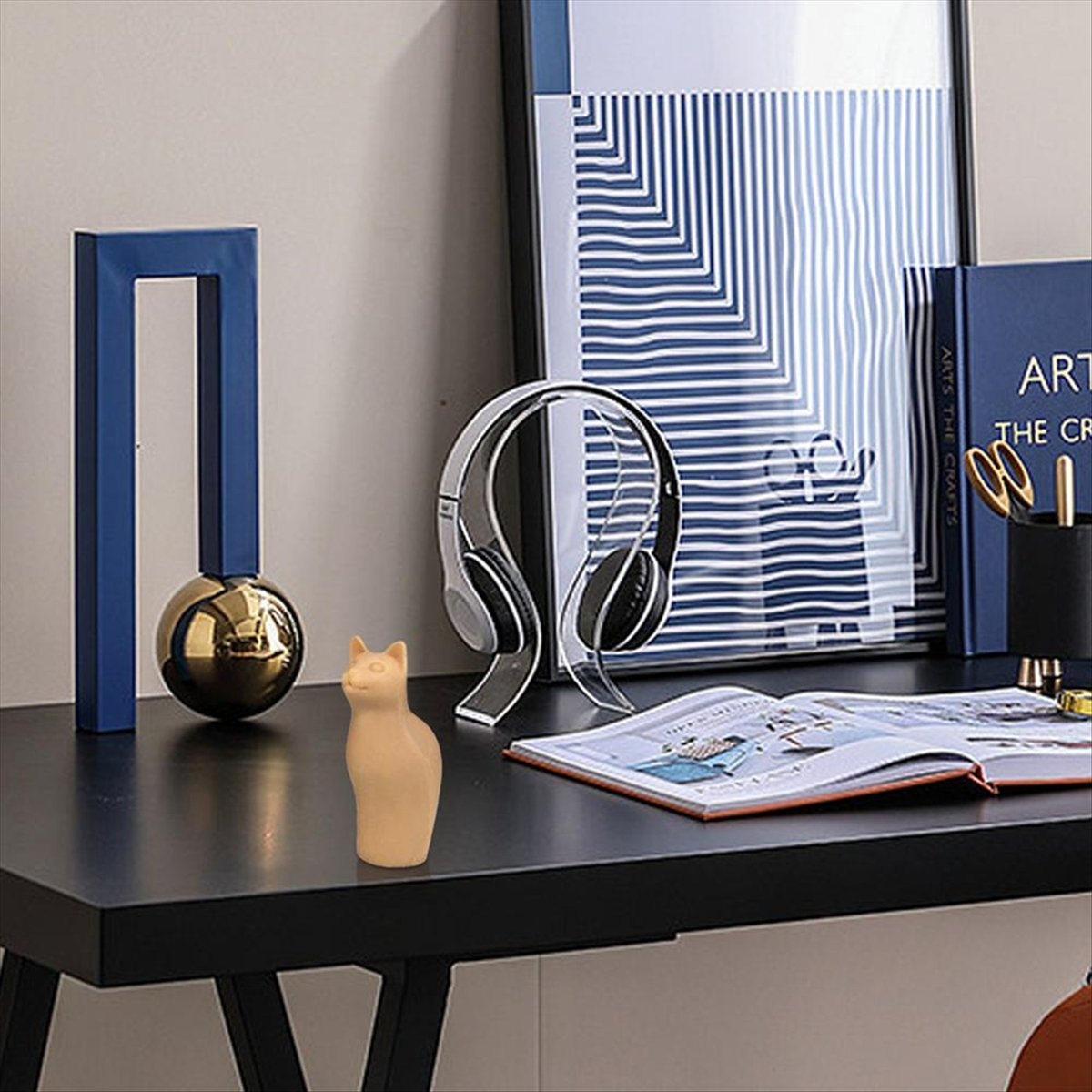 Gatherco Silikon Kedi Kalıbı Balmumu Epoksi Reçine Döküm Sabun Kalıbı Ayakta Kedi Kendin Yap Silikon Kalıp Hayvan Aromaterapi Mum Kalıbı