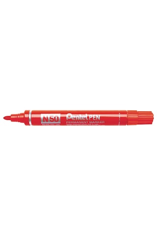 Pentel N50 Bullet Tip Permanent Marker Kırmızı