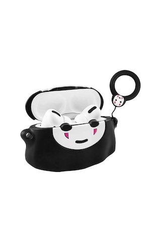 E2M Apple Uyumlu AirPods Pro Kılıf Hayalet Siyah