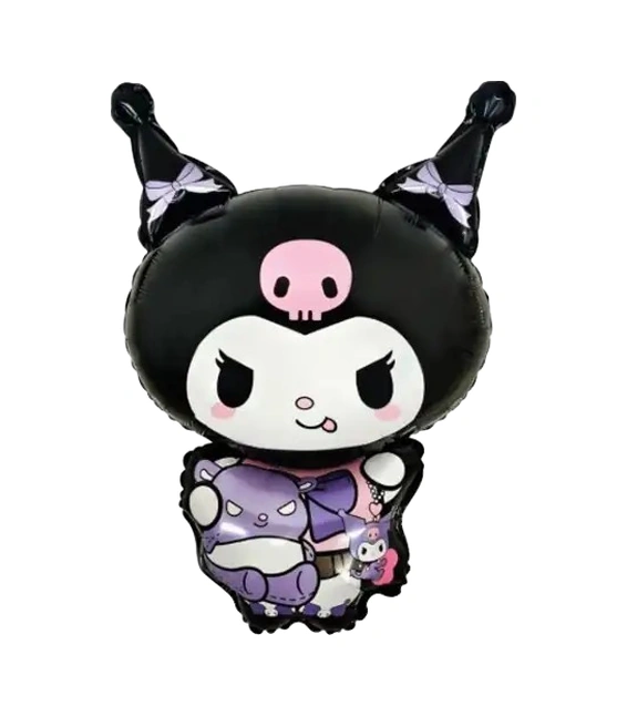 Folyo Balon Kuromi Temalı 80x50 Cm Mor-siyah Tonlarında Doğum Günü Balonu Diğer