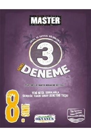 Okyanus Yayıncılık - 8. Sınıf Master 3 Genel Deneme