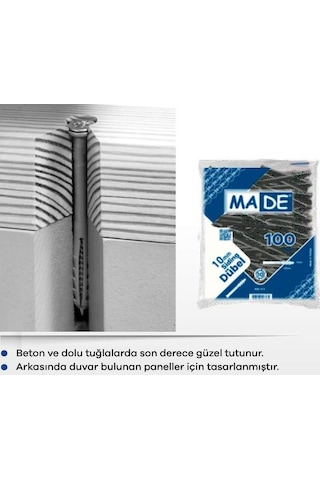 Made Siding Dübel 10mm 100 Adet