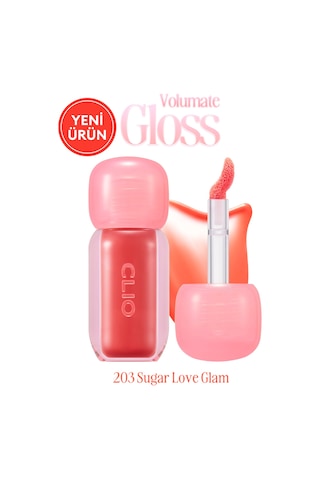Clio Pigmentli Parlak Bitişli Dolgunlaştırıcı Lip Gloss Clıo Volumate Gloss 203 Sugar Love Glam