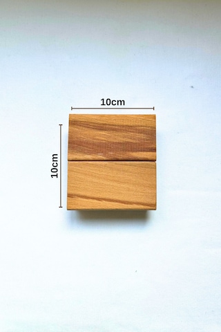 4 Lü Ham 1. Sınıf Masif Ahşap El Yapımı Bardak Altığı S Ahşap