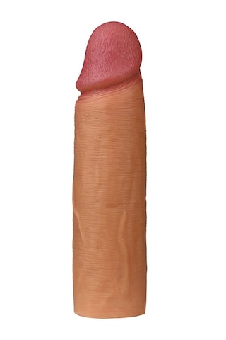 Fastieshop Gerçekçi Dokulu 2.5 Cm Dolgulu Penis Kılıfı - 16.5 Cm