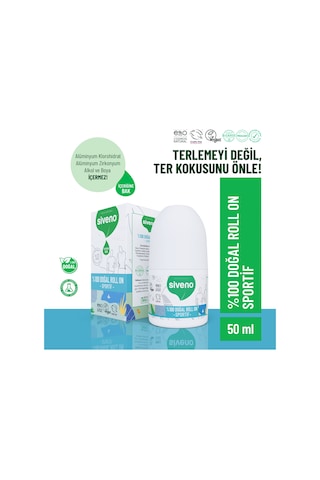 Siveno Sportif Vegan Unisex Roll-On Deodorant 50 ML