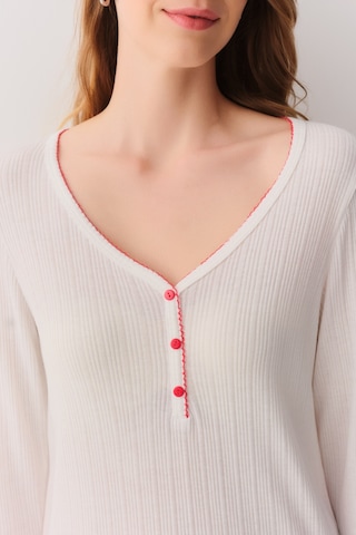Suwen Love Pijama Takımı Sh2624466095 Kırmızı Desenli