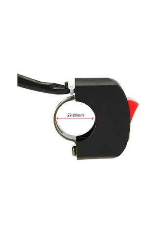 Yaleker Motorsiklet Ve Atv İçin Siyah 55cm Kablo Uzunluğuyla Yüksek Performanslı Direksiyon Anahtarı Siyah