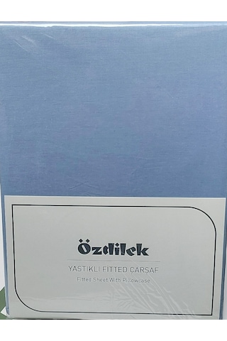 Özdilek Colourist Tek Kişilik Battal Çarşaf Seti 120x200 Buz Mavi Mavi