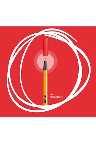 Stabilo Point 88 Ince Uçlu Keçeli Kalem 0.4 Mm Limon Sarısı 24