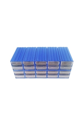 Sembol 300 Plastik Çekmeceli Kutu 4,6X11,7X2,4 Cm (20 Çekmeceli)