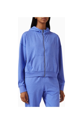 Vuori Halo Modern Zip Hoodie, Dreamknit Rahat Ve Şık Günlük Sweatshirt Mor