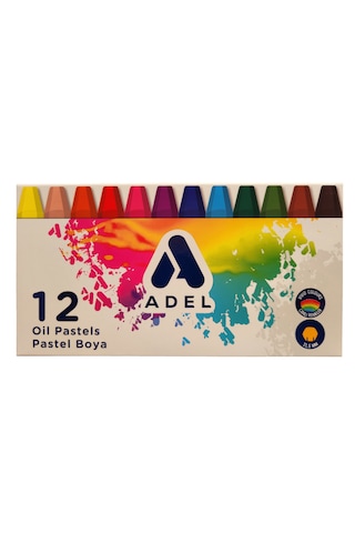 Adel 15 Adet 12 Renk Pastel Boya 12li