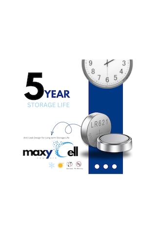 Maxycell 12 Adet Ag1 Lr621 1.5v Maxycell Düğme Piller