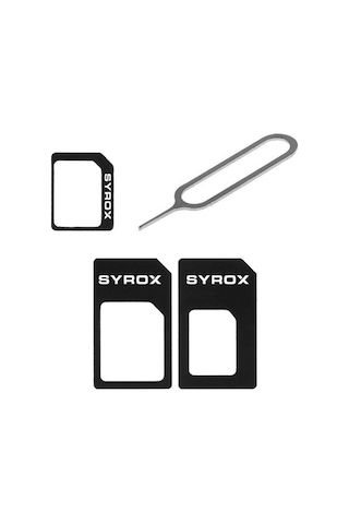 Syrox Akıllı Telefon için Nano Sim Kart Çevirici Takım ve Iğne