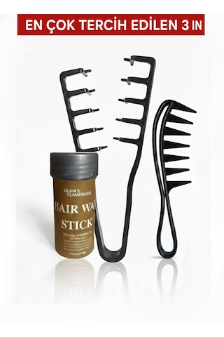 Mucizevi Tarak + 75 Gr Wax + Wax Tarağı 3 In 1 Set