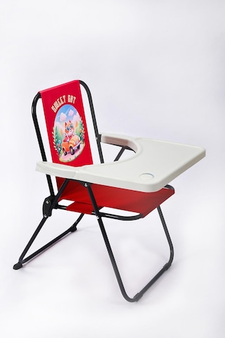Exent 2-6 Yaş Sweet Cat Lüx Çocuk Piknik Sandalyesi-mini Kamp Sandalyesi-kırmızı Çok Renkli