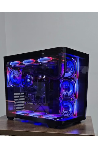 Anime Karakterli 7 Argb Fanlı 750w 80+ Powerlı Siyah Akvaryum Kasa