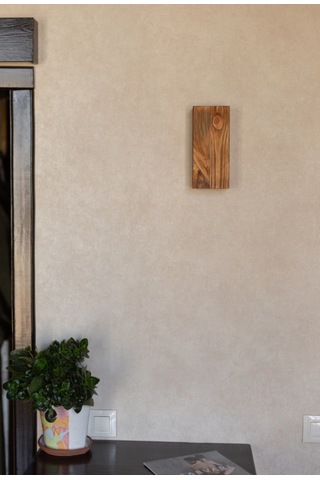 Decarthua Yansıtma Tasarımlı Çift Yönlü Ahşap Salon Duvar Aplik Amber